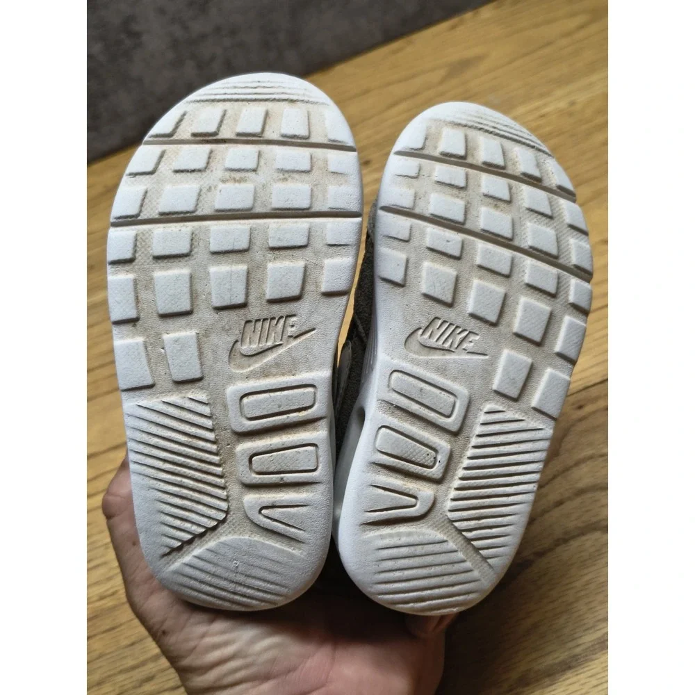 Nike Air Max SC Baby Sneaker Gray White Green Hook & Loop Size 8C CZ5361-001